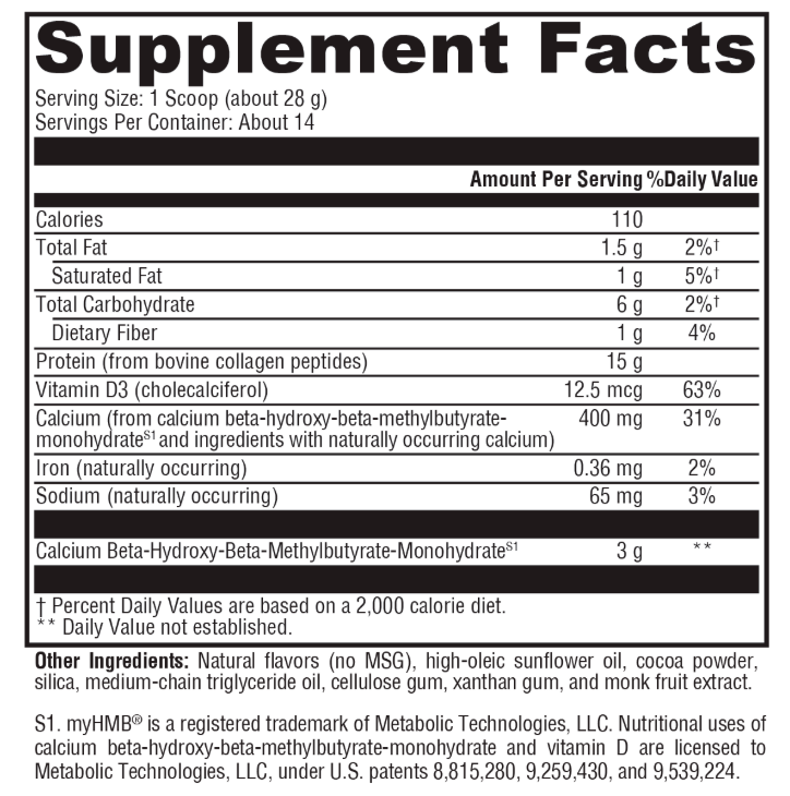 FIT Food Lean Collagen Mocha Latte 14 Serv - Xymogen Label